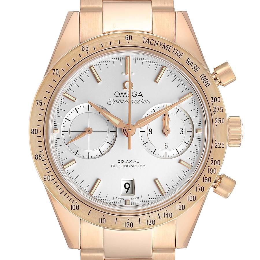 Omega Speedmaster 41.5MM-57 Rose Gold Silver Dial Men’s Watch 331.50.42.51.02.002 With 18K Rose Gold Bracelet