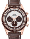 Omega Speedmaster First In Space Sedna Gold Watch 311.63.40.30.02.001 With Brown Leather Strap