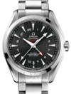 OMEGA SEAMASTER AQUA TERRA 150M CO-AXIAL CHRONOMETER GMT 43MM STAINLESS STEEL BLACK DIAL 231.10.43.22.01.001 WITH STEEL BRACELET