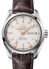OMEGA SEAMASTER AQUA TERRA 150M CO-AXIAL CHRONOMETER ANNUAL CALENDAR 38.5MM STAINLESS STEEL SILVER DIAL 231.13.39.22.02.001 WITH ALLIGATOR LEATHER STRAP