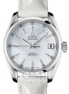 OMEGA SEAMASTER AQUA TERRA 150M OMEGA CO-AXIAL 38.5MM STAINLESS STEEL WHITE DIAL 231.13.39.21.55.001 WITH LEATHER STRAP