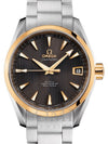 OMEGA SEAMASTER AQUA TERRA 150M OMEGA CO-AXIAL 38.5MM STAINLESS STEEL YELLOW GOLD GREY DIAL 231.20.39.21.06.004 WITH STEEL BRACELET