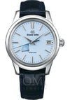 GRAND SEIKO HERITAGE COLLECTION SPRING DRIVE SBGA407- STAINLESS STEEL CASE - BLUE SNOWFLAKE DIAL - LEATHER STRAP