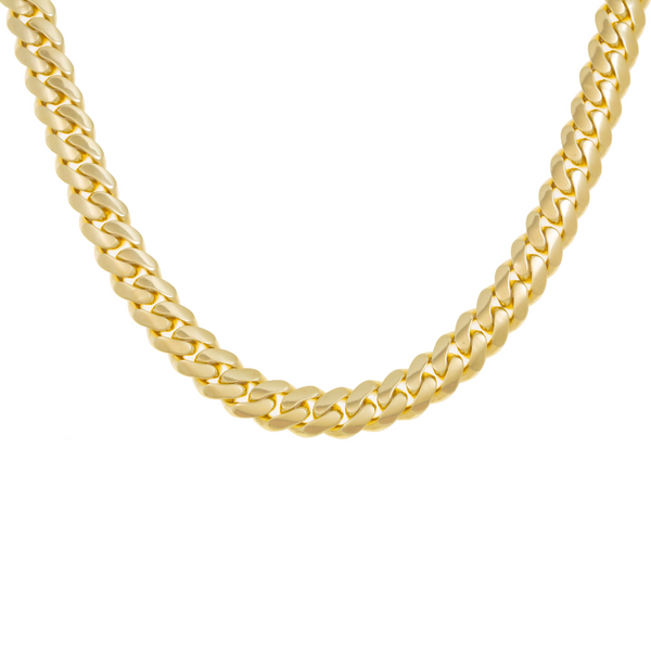 14K GOLD 9MM CUBAN LINK CHAIN