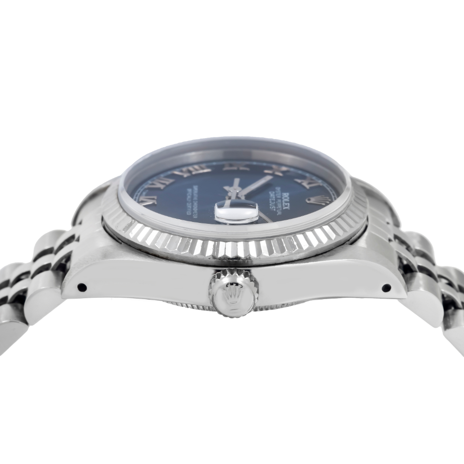 Rolex Datejust 31MM 78274 Blue Roman Dial Fluted Bezel Stainless