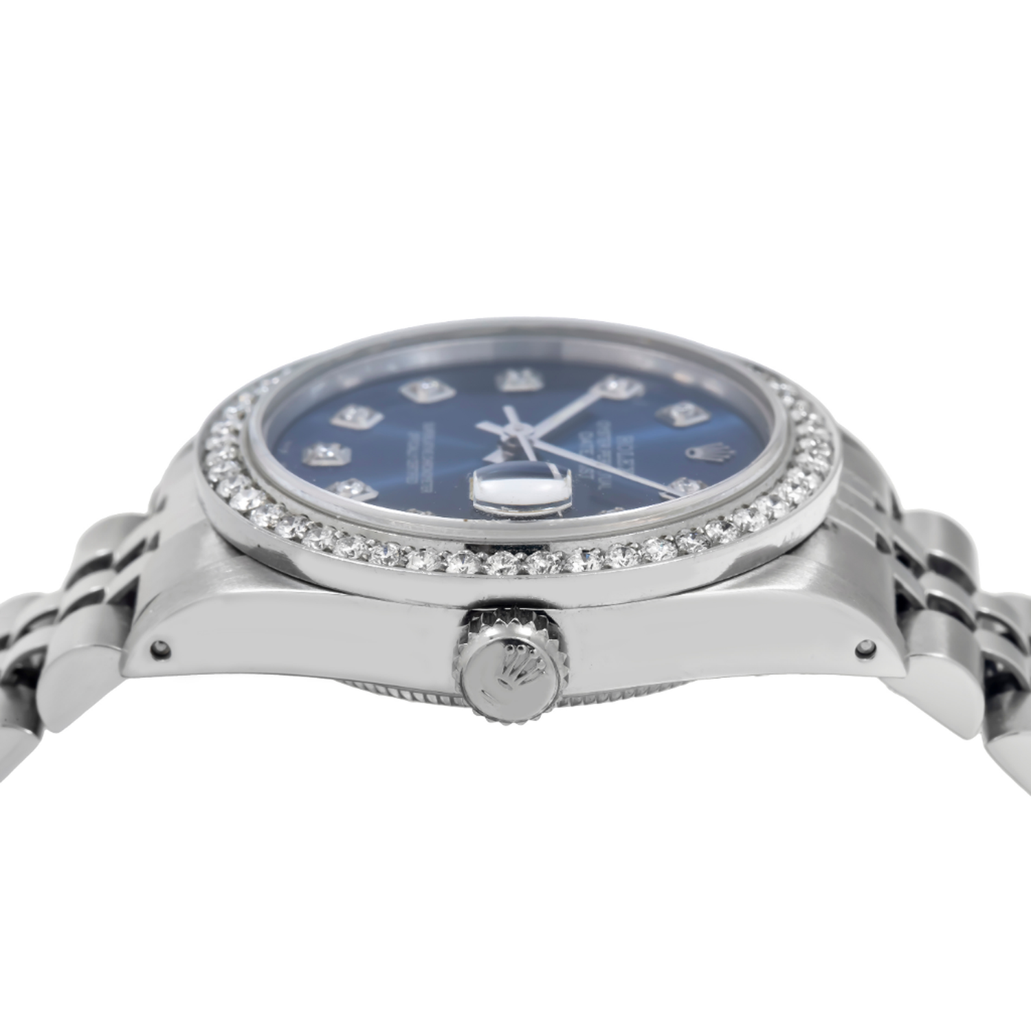 Rolex Datejust 31MM 68274 Blue Diamond Dial Diamond Bezel Stainless Steel Jubilee Bracelet