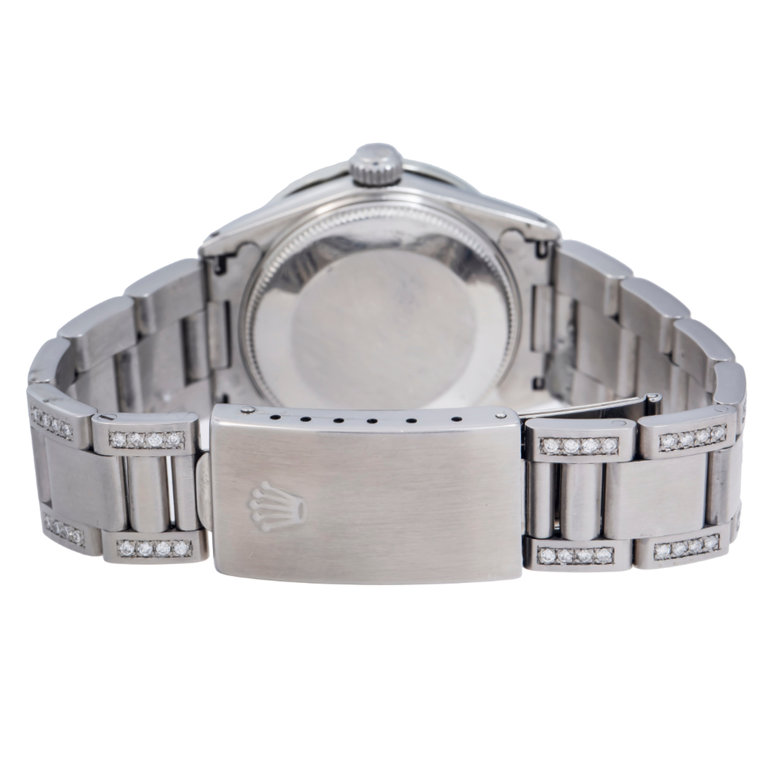 Rolex Datejust 31MM 68240 Pink Diamond Dial Diamond Bezel Stainless Steel Semi Diamond Oyster Bracelet