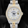 Rolex Datejust 6917 26MM Mother of Pearl Diamond Dial And Bezel 0.80 CT