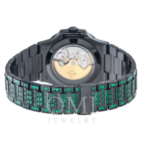 Patek Philippe Nautilus 5726/1A 40MM Green Gemstone Dial With Green Gemstone Bracelet