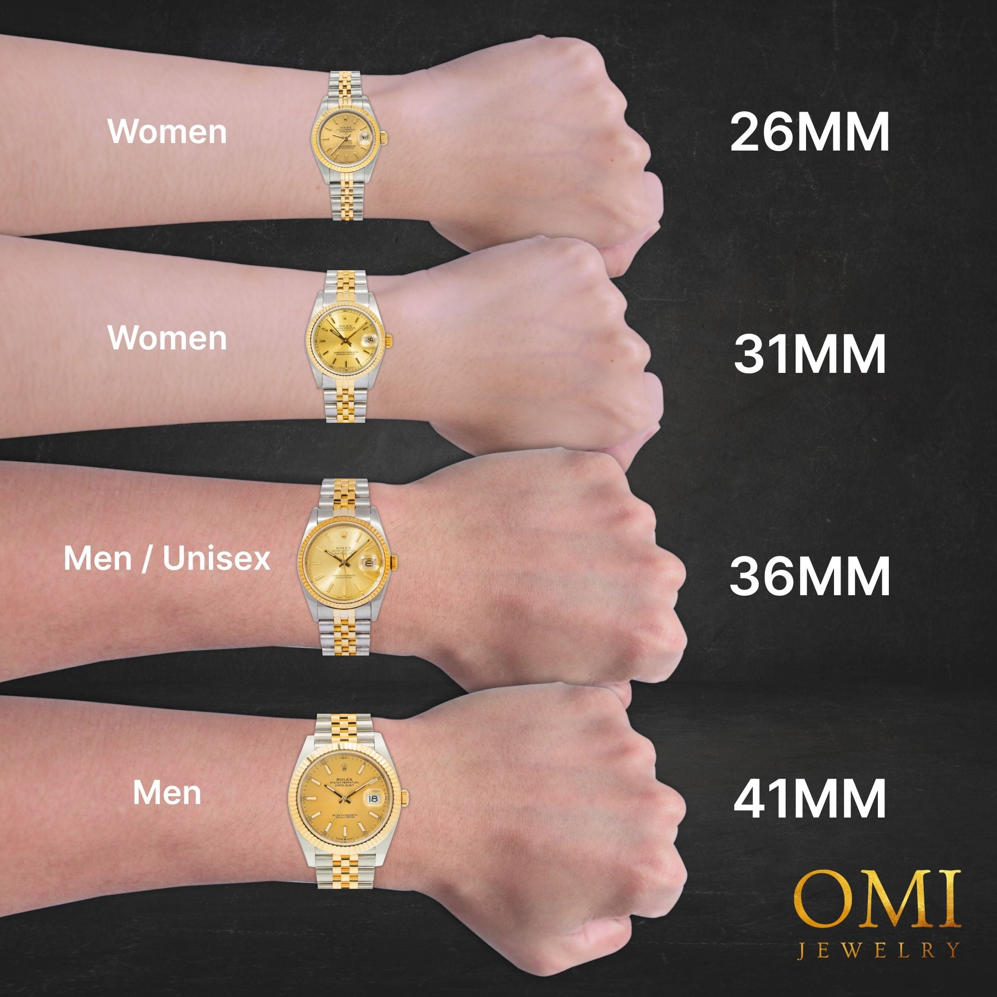 Rolex Datejust 36MM 116233 Champagne Roman Dial Fluted Bezel Two Tone Yellow Gold Jubilee Bracelet