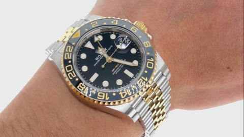Rolex GMT-Master II 126713GRNR 40MM Black Dial With Two Tone Jubilee Bracelet
