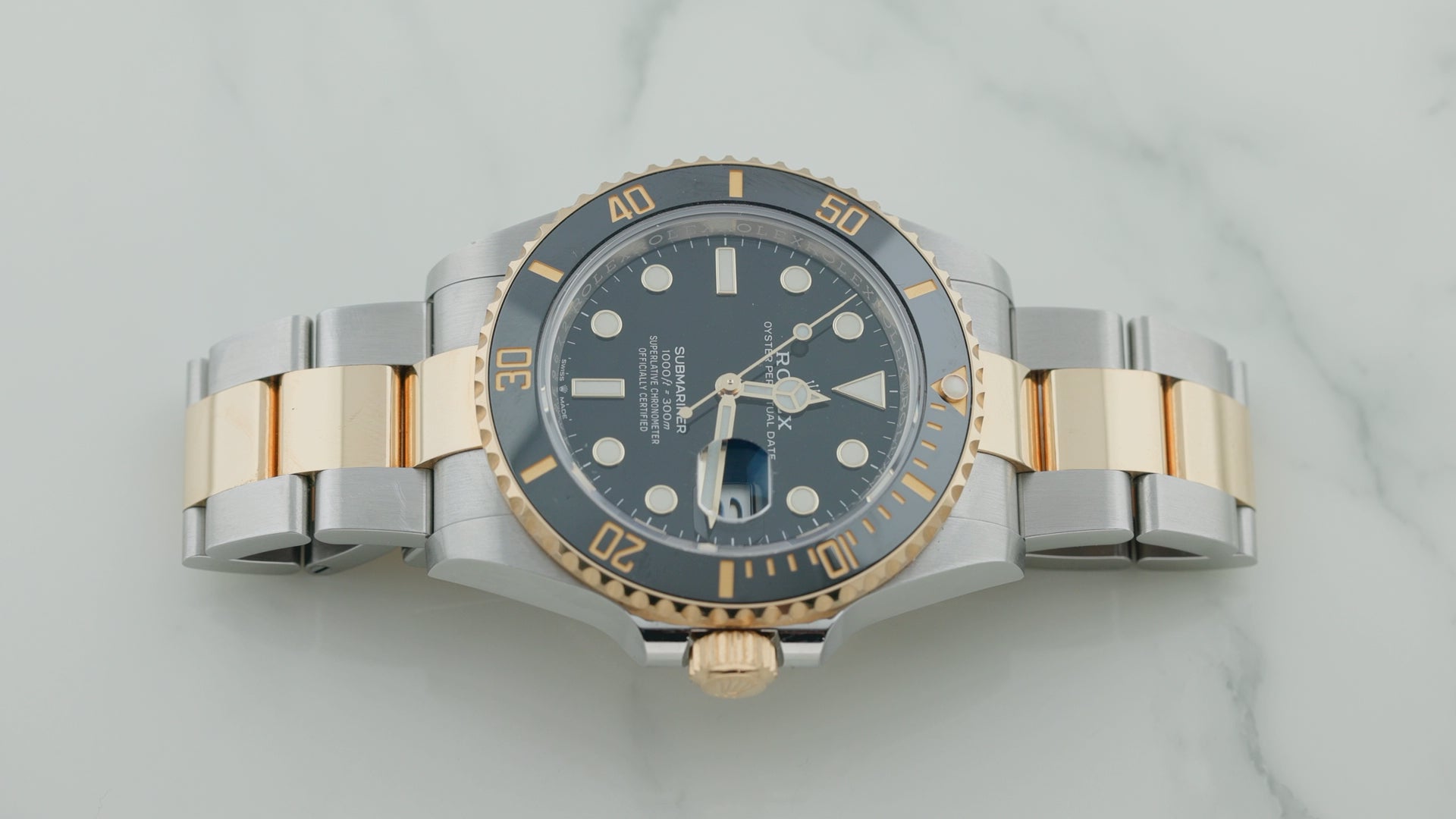 Rolex Submariner Date 41MM 126613LN Black Dial Black Ceramic Bezel Two Tone Yellow Gold Oyster Bracelet