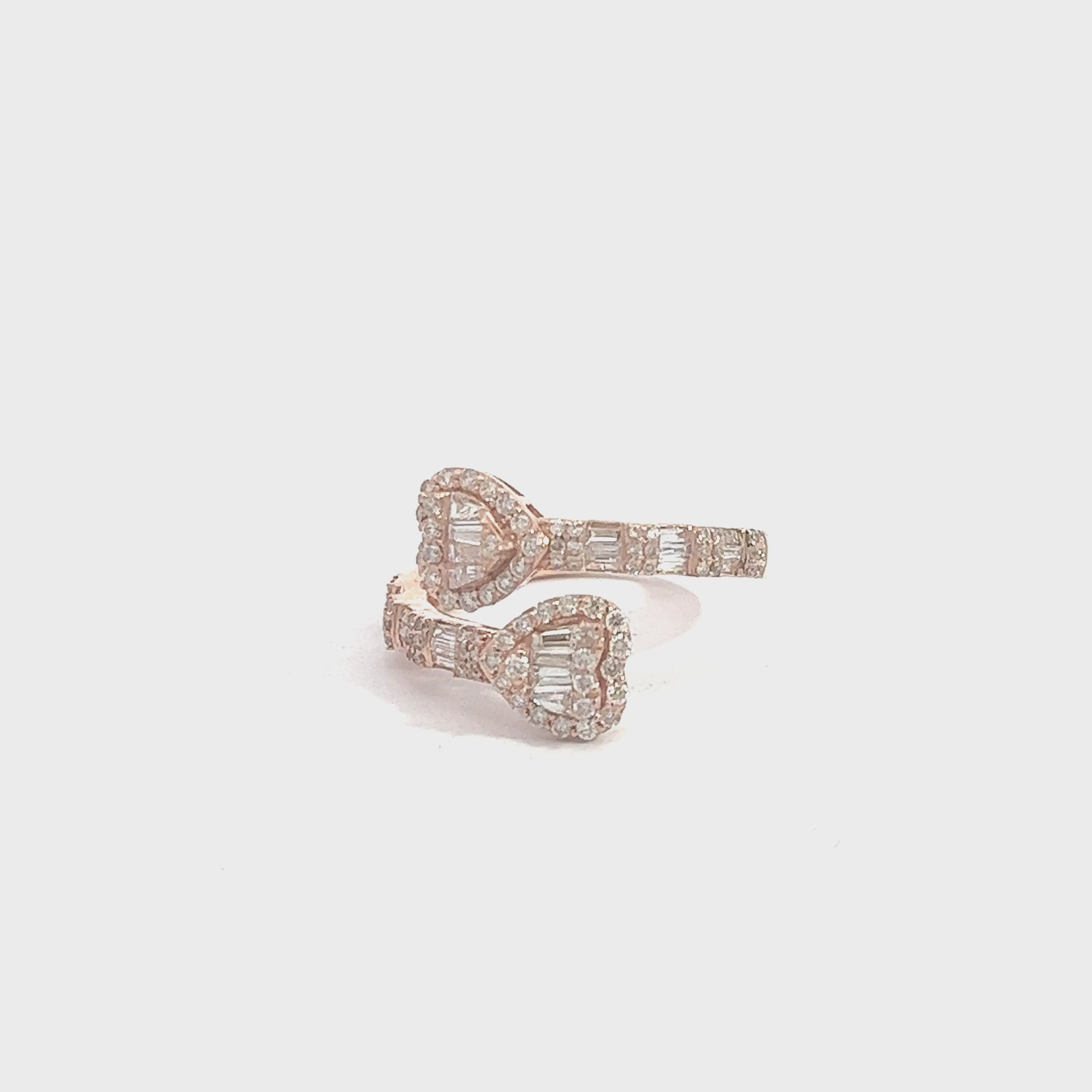 RG5954R $7,990.00 IS ROOSEY BAGUETTE DIAMOND TWISTED OPEN CUFF RING - HEART CLUSTERSBAGUETTE DIAMOND TWISTED OPEN CUFF RING - HEART CLUSTERS__2024-04-09-14-06-40.mp4