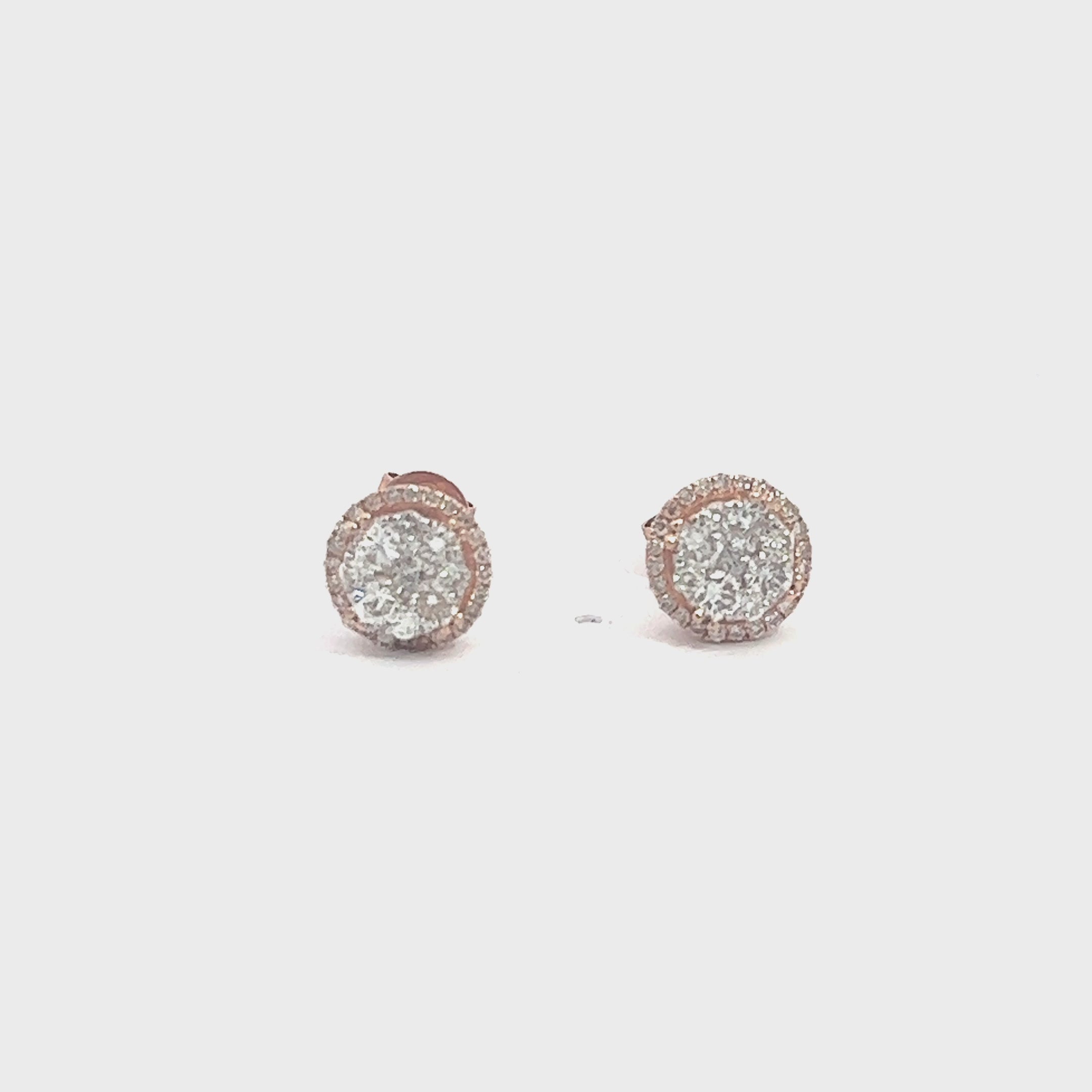 Load video: CL2035R $7,990.00 14KR 1.00CTW DIAMOND ROUND SHAPED CLUSTER EARRING STUDSSHAPED CLUSTER EARRING STUDS aGiaD__2024-04-18-18-04-23.mp4