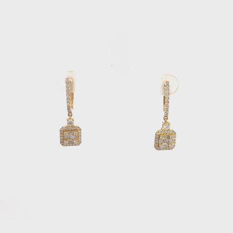 ER3811Y $8,990.00 aGaDER3811Y $8,990.00 14KY 1.00CTW BAGUETTE DIAMOND SQUARE CLUSTER DANGLING EARRINGS__2024-04-11-11-46-15.mp4