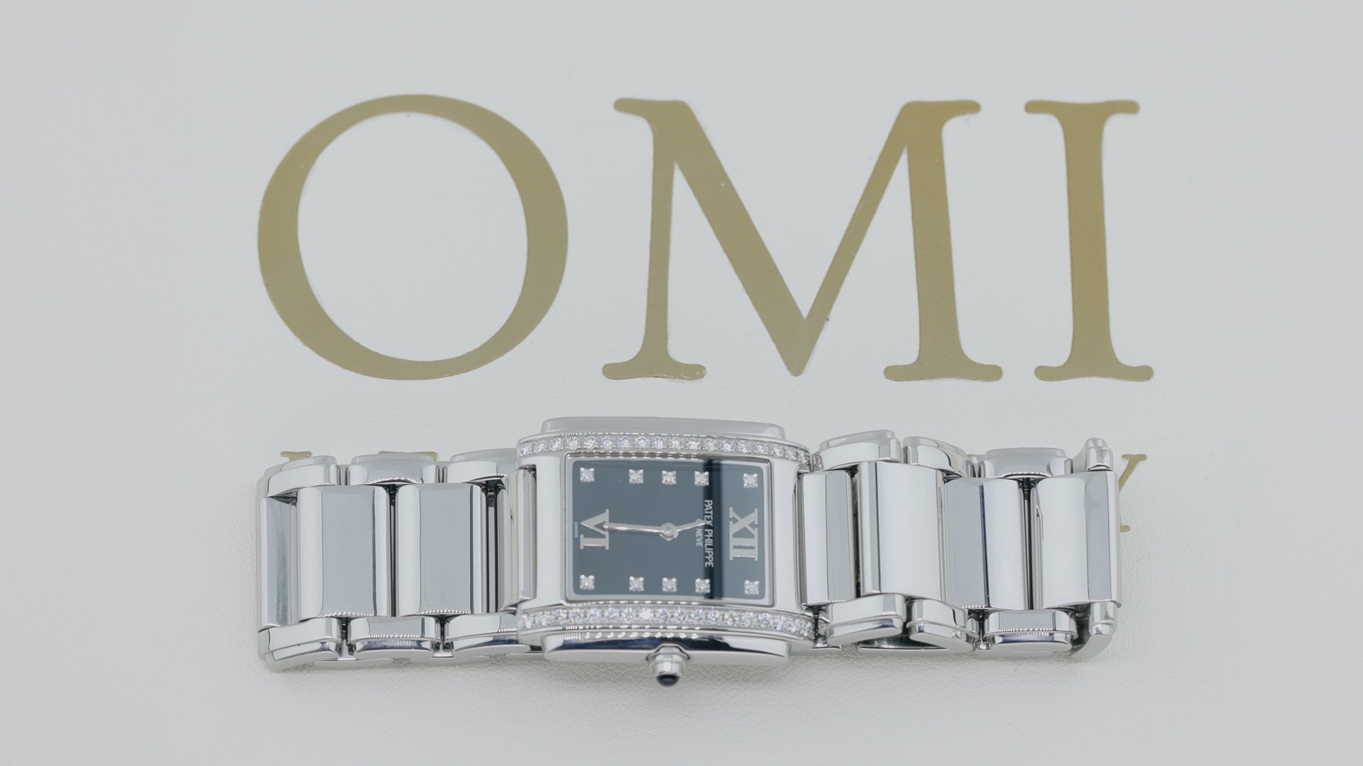 PATEK PHILIPPE TWENTY~4 LADIES STAINLESS STEEL GREY DIAL 4910/10A-010.