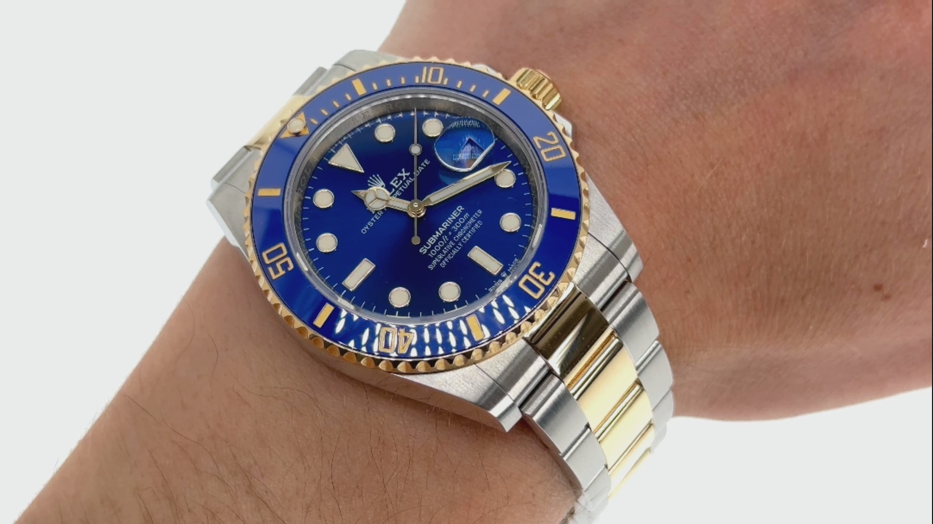 Rolex Submariner Date 41MM 126613LB Bluesy Blue Dial Blue Ceramic Bezel Two Tone Yellow Gold Oyster Bracelet