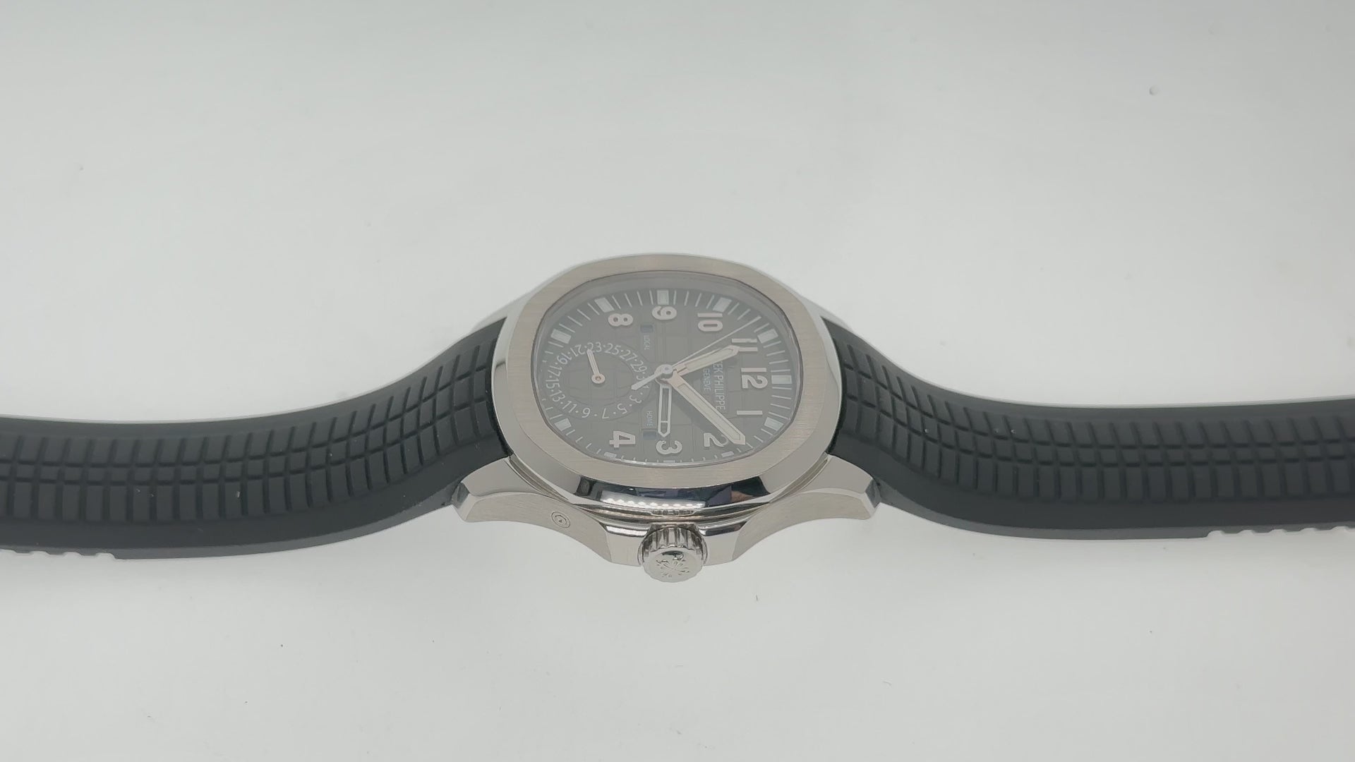 Patek Philippe Aquanaut 5164A 40.8MM Black Dial With Black Strap