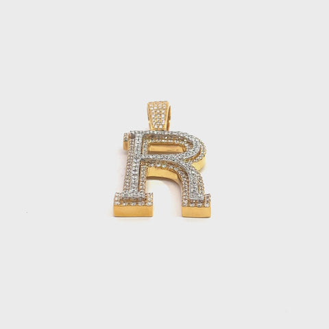 CHR0880AYW $30,990.00 14KY+W 3.68CTW FENDANT, DIAMOND TWO PENDANT • R14KY4W 3.65CTW DIAMOND TWO TONE INITIAL PENDANT -R__2024-04-10-13-50-01.mp4