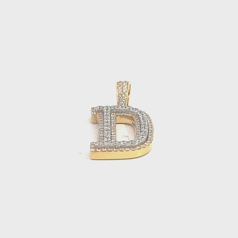 CHR1556AY-D $8,750.00 14KY O.SOCTW DIAMOND 3D TWO TONE LETTER PENDANT - D°14KY0.90CTWDIAMOND3DTWOTONELETTERPENDANT-D__2024-04-10-15-00-18.mp4