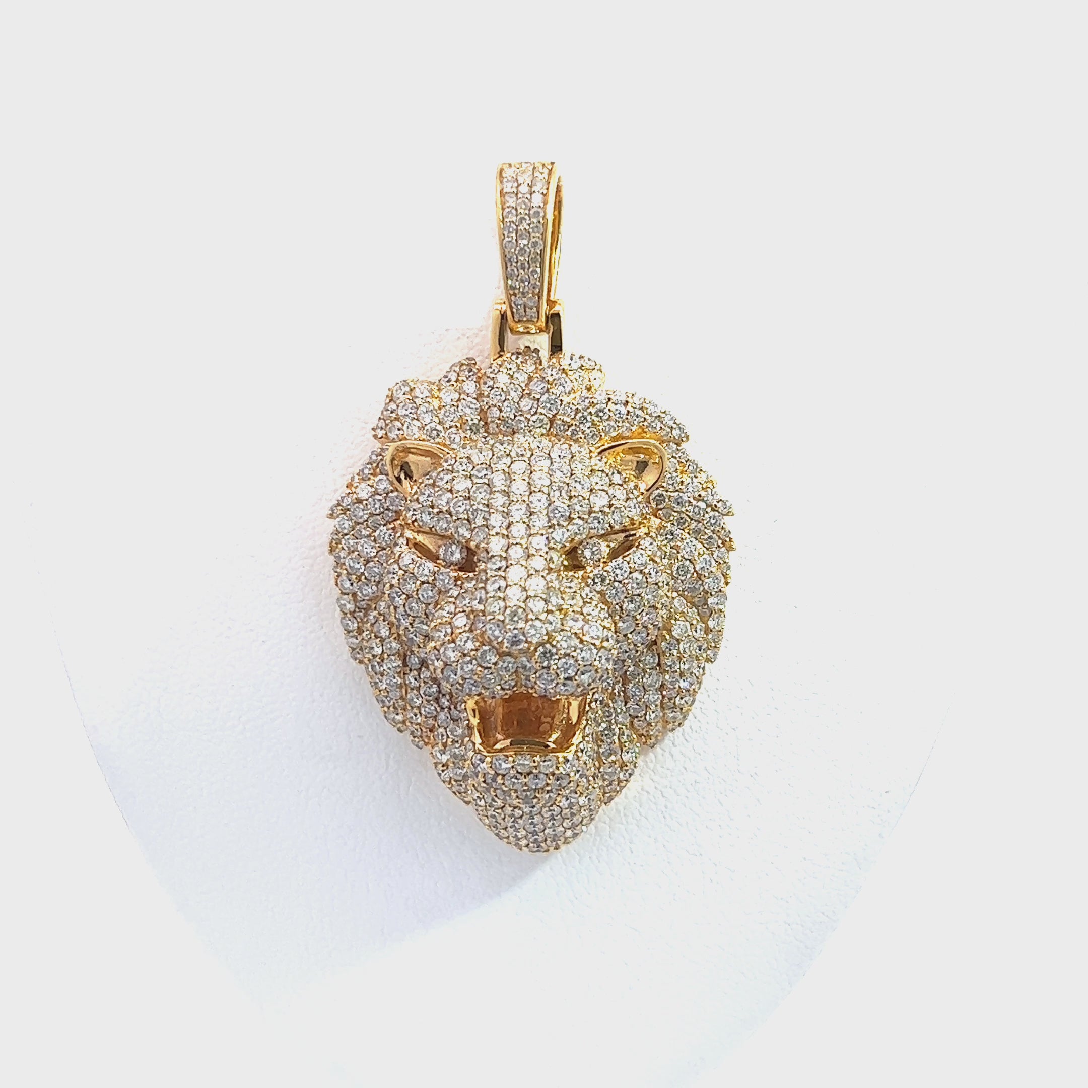 CHR1583Y $53,990.00 14KY 7.60CTW DIAMOND LION HEAD PENDANT__2024-04-12-16-11-59.mp4