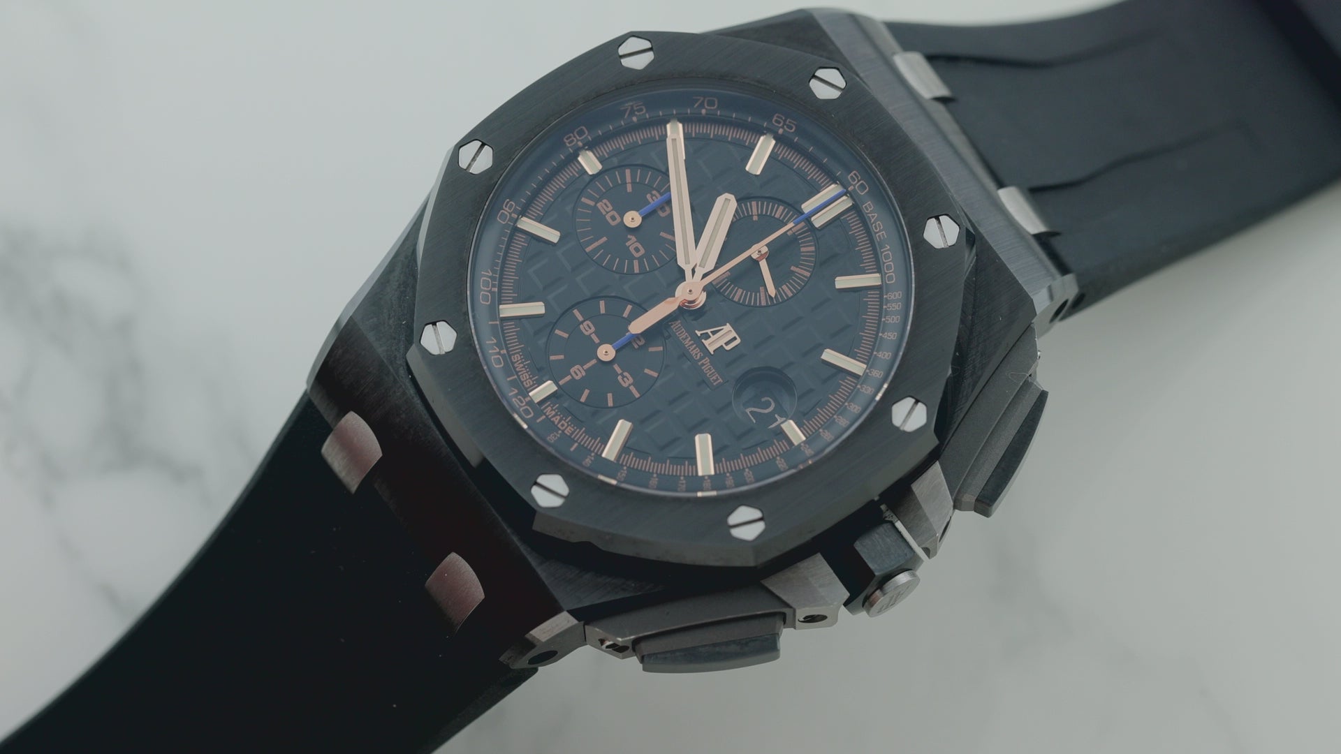 Audemars Piguet Royal Oak Offshore 26405CE 44MM Black Dial With Rubber Bracelet