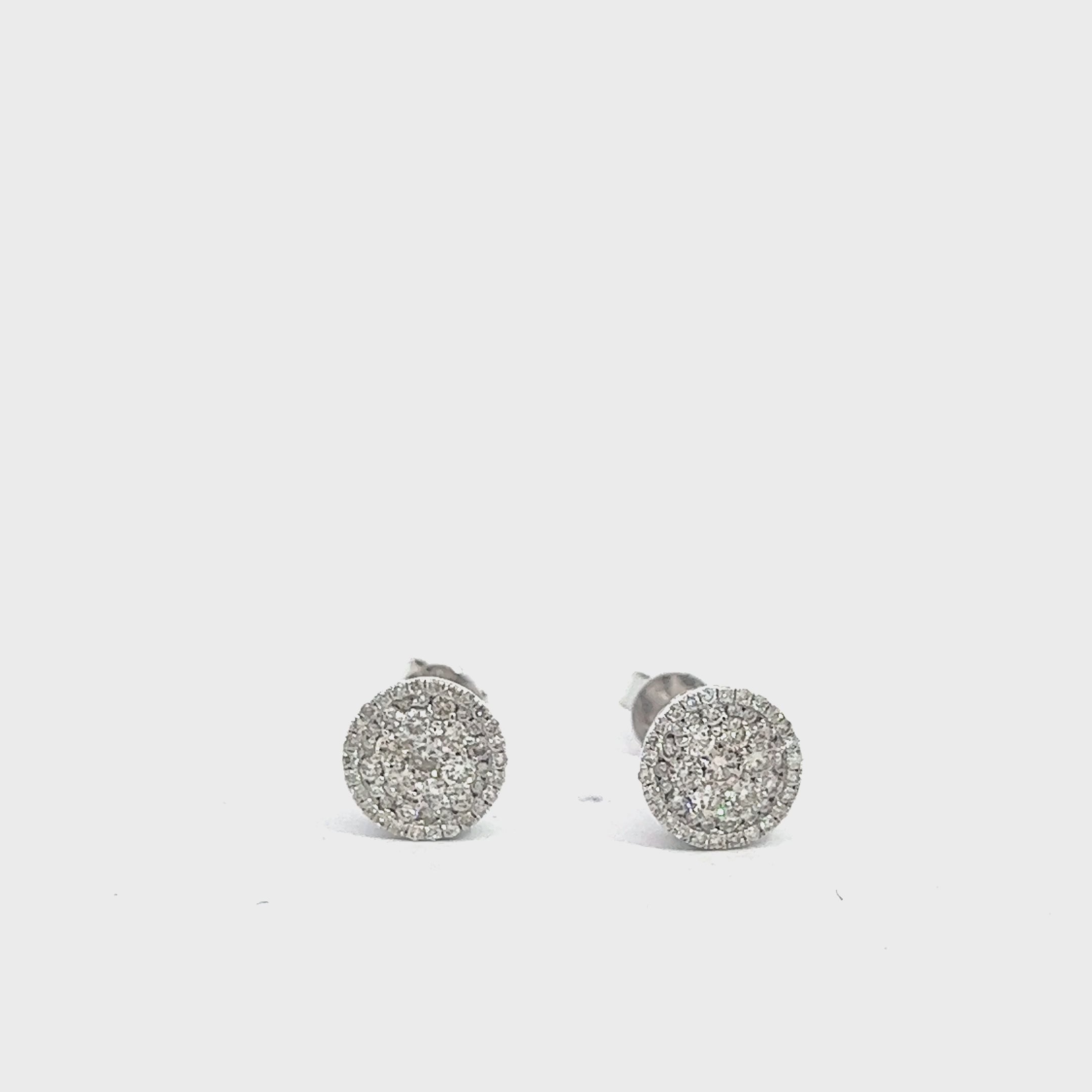 CL2421 W $7,990.00 14KW 1.00CTW DIAMOND ROUND CLUSTER EARRINGS • SINGLE ROW BORDERCL2421W $7,990.00 14KW 1.00CTW DIAMOND ROUND CLUSTER EARRINGS - SINGLE ROW BORDER__2024-04-19-12-16-00.mp4