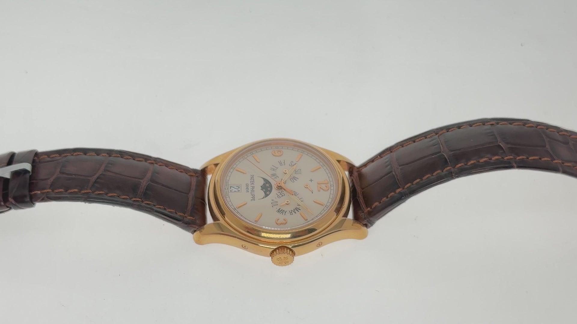 Patek Philippe Annual Calendar 5146R 39MM White Dial With Leather Bracelet