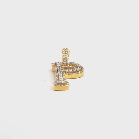 CHR1556Y-p $5,750.00 10MY 0.75CTW DIAMOND 3D TWO TONE LETTER P PENDANT при__2024-04-10-14-45-13.mp4