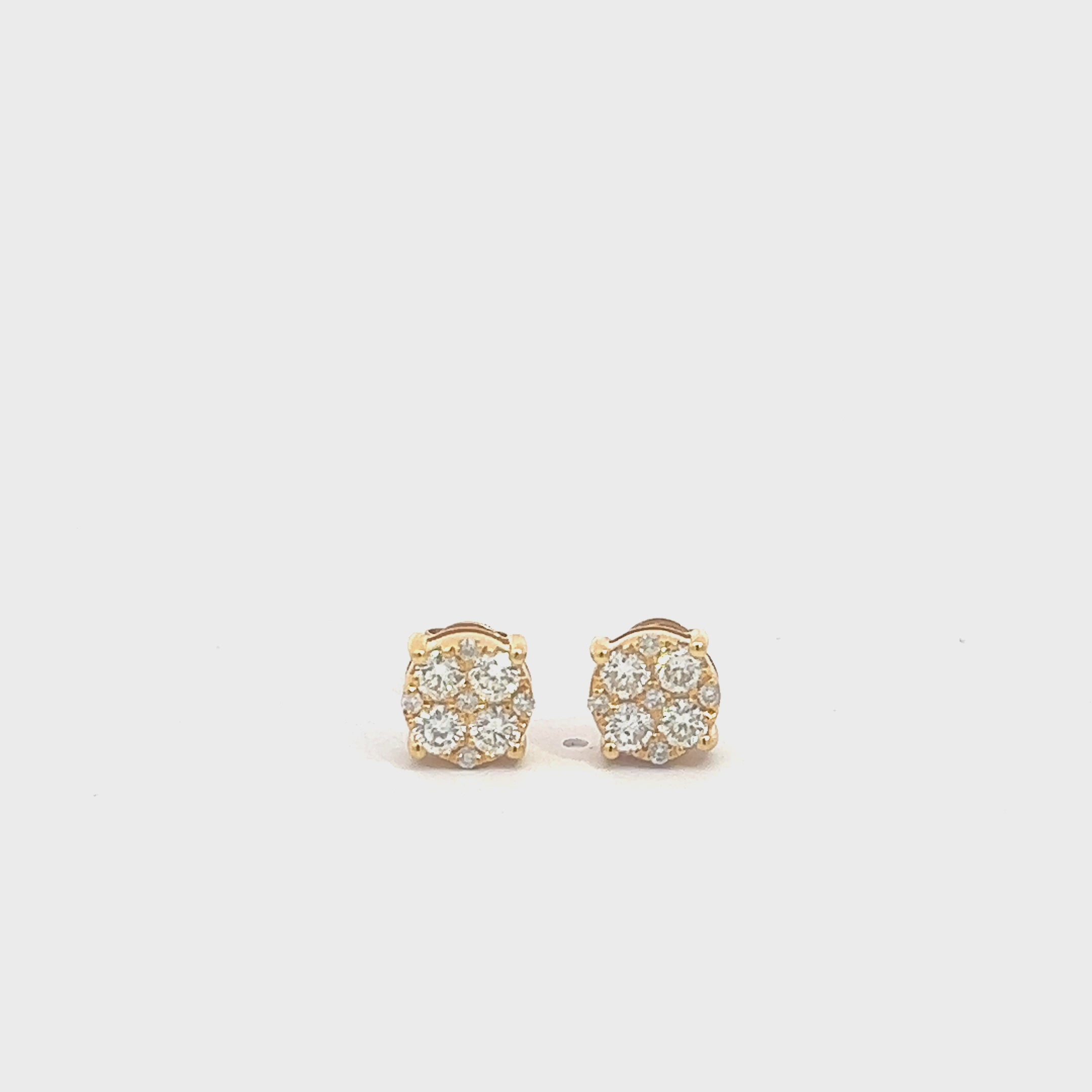 CL2340Y $8,500.00 14KY 1.26CTW DIAMOND ROUND CLUSTER EARRING STUDS__2024-04-17-15-55-24.mp4