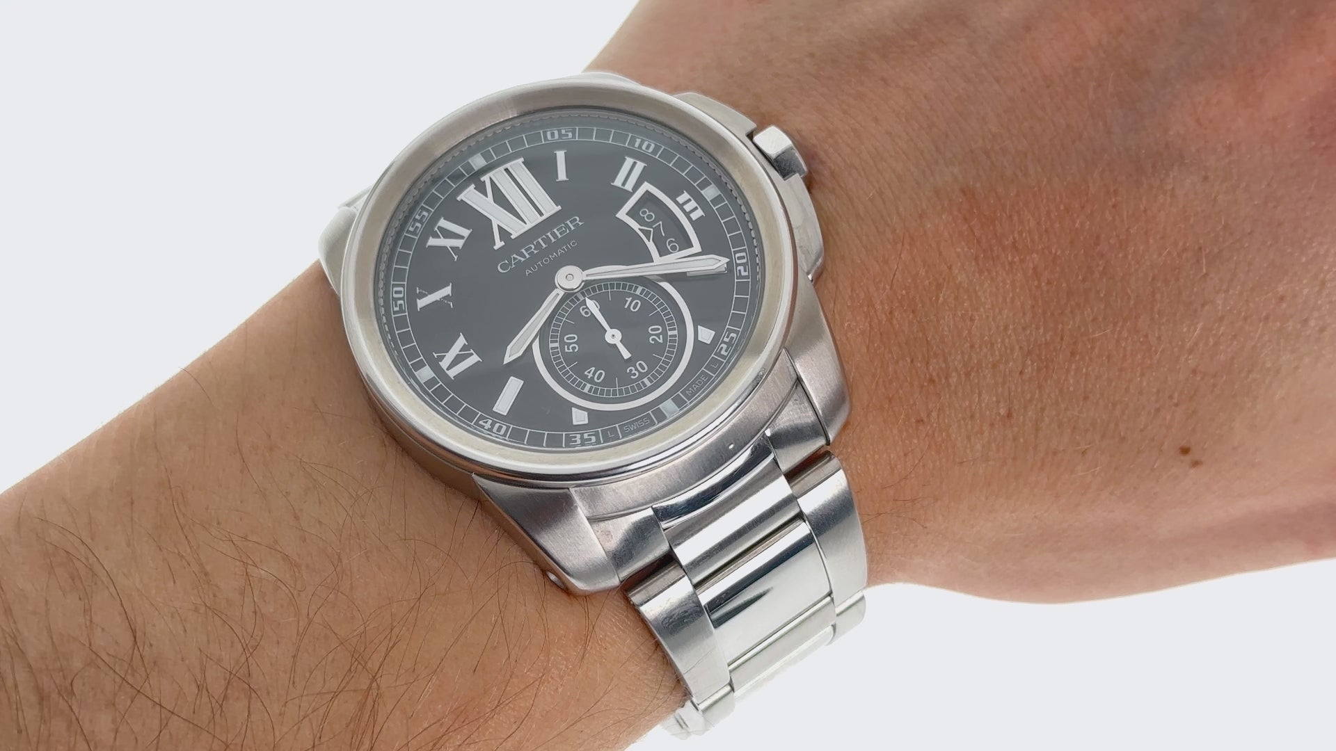 Cartier Ballon Bleu W6920025 Stainless Steel 44MM Black Dial