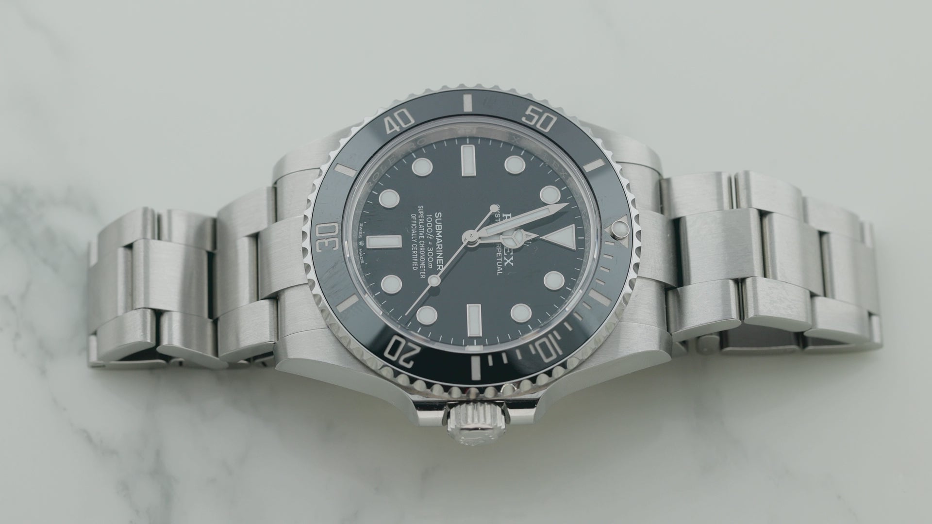 Rolex Submariner 41MM 124060 Black Dial Black Ceramic Bezel Stainless Steel Oyster Bracelet