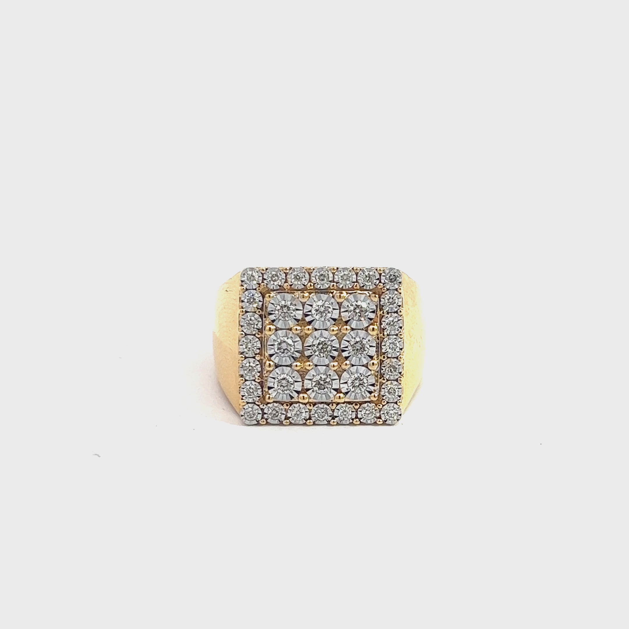 MRG4005AY $12,500.00 14KY 6.75CTW ILLUSION SET DIAMOND SQUARE CLUSTER MENS RUNG. SQUARE BORDER • 3X314KY 0.76CTW ILLUSION SET DIAMOND SQUARE CLUSTER MENS RING - SQUARE BORDER - 3X3__2024-04-09-12-48-02.mp4