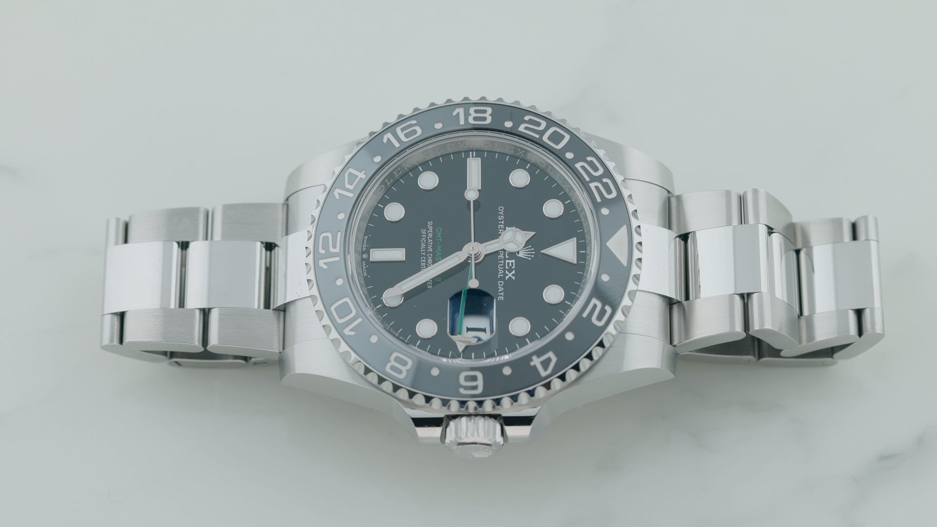 Rolex GMT-Master II 40MM 126710GRNR Bruce Wayne Black Dial Black & Gray Ceramic Bezel Stainless Steel Oyster Bracelet
