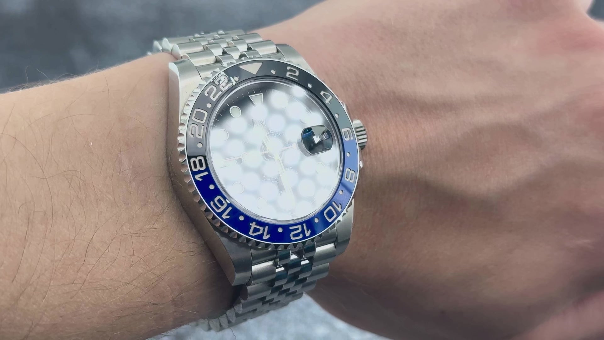 Rolex GMT-Master II 40MM 126710BLNR Batgirl Black Dial Black & Blue Ceramic Bezel Stainless Steel Jubilee Bracelet