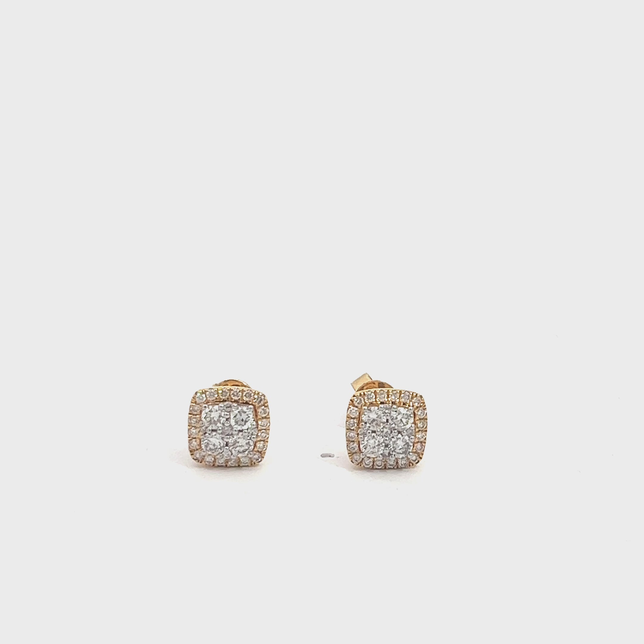 CL2039Y $7,990.00 14KY 1.00CTW DIAMOND SQUARE SHAPED CLUSTER EARRING STUDS (G:aL),CL2039Y $7,990.00 14KY 1.00CTW DIAMOND SQUARE SHAPED CLUSTER EARRING STUDS__2024-04-18-17-45-43.mp4