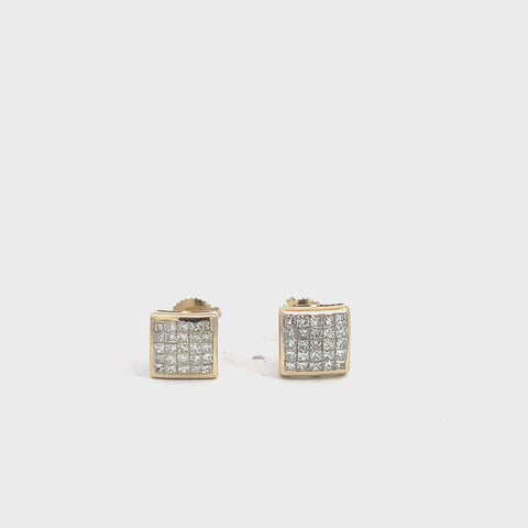 ER8739Y $5,750.00 14KY 0.75CTW SQUARE DOME EARRINGS - PRINCESS CUT__2024-04-11-11-55-08.mp4