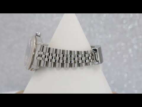 Rolex Datejust 31MM 78274 Brown Diamond Dial Fluted Bezel Stainless Steel Jubilee Bracelet