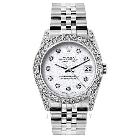 Rolex Datejust 26MM White Diamond Dial With Stainless Steel Jubilee Bracelet