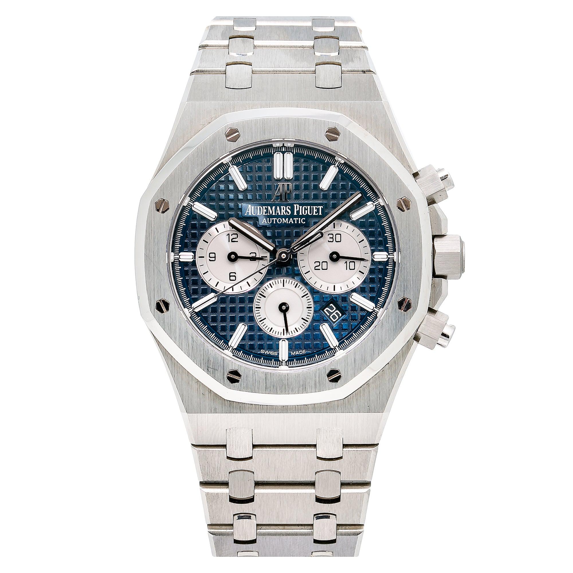 Audemars Piguet Royal Oak Chronograph 41MM 26331ST.OO.1220ST.01 Blue Dial Stainless Steel Bezel Stainless Steel Bracelet