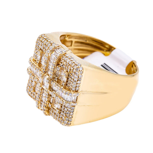 14K YELLOW GOLD MEN'S RING WITH 1.13 CT DIAMONDS