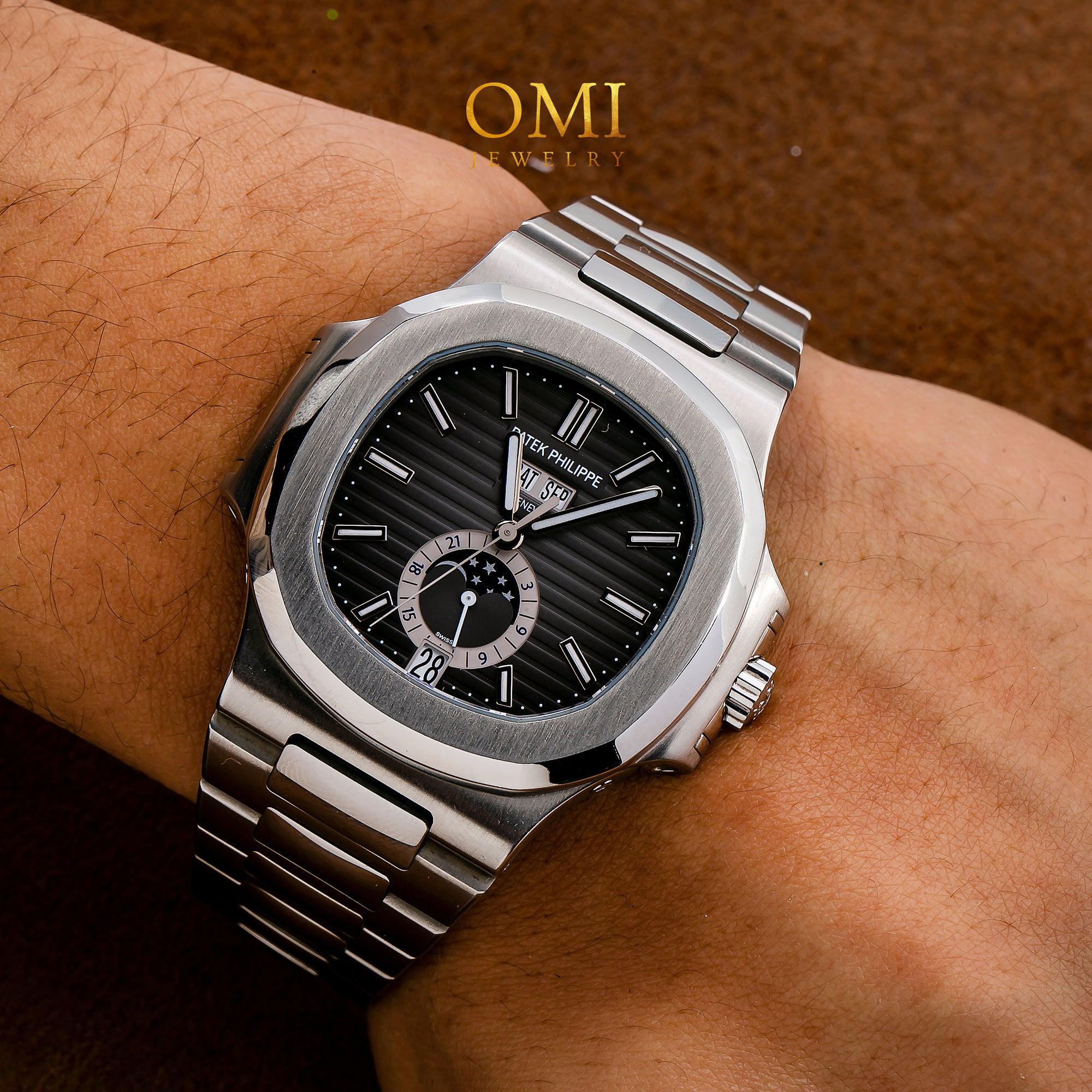 Patek Philippe Nautilus 40.5MM 5726/1A-001 Black Dial Stainless Steel Bezel Stainless Steel Bracelet