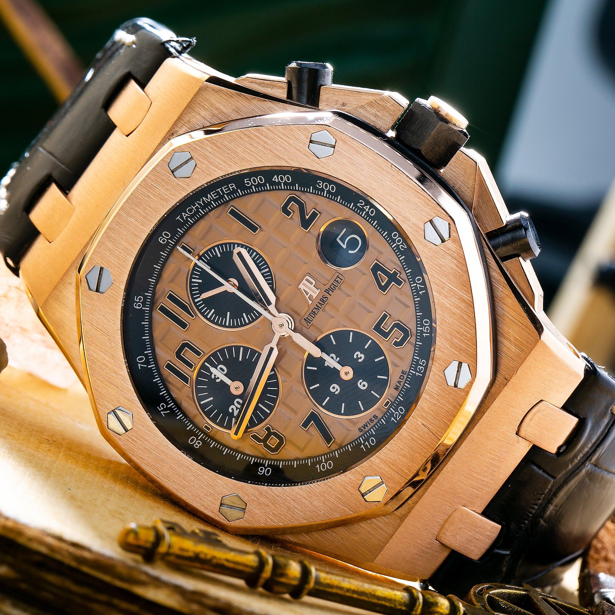 Audemars Piguet Royal Oak Offshore Chronograph 42MM Rose Gold Dial 26470OR