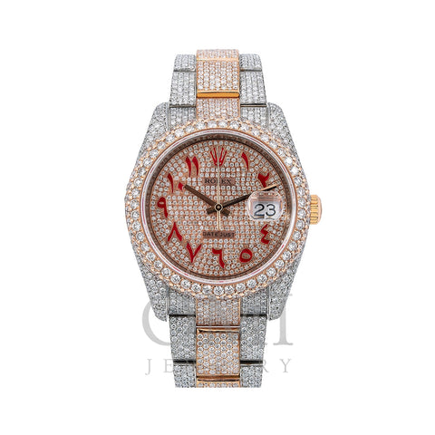Rolex Datejust Diamond Watch, 116201 36mm, Champagne Diamond Dial With 21.75 CT Diamonds