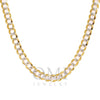 14K SOLID YELLOW GOLD 10MM DIAMOND CUT OPEN CUBAN LINK CHAIN AVAILABLE IN SIZES 18"-26"