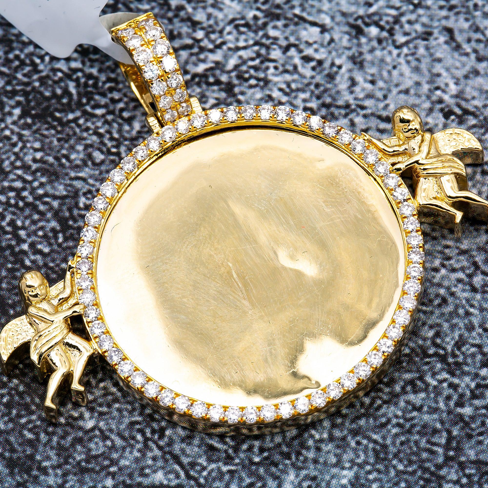 DIAMOND ROUND PICTURE PENDANT WITH 1.47CT DIAMONDS