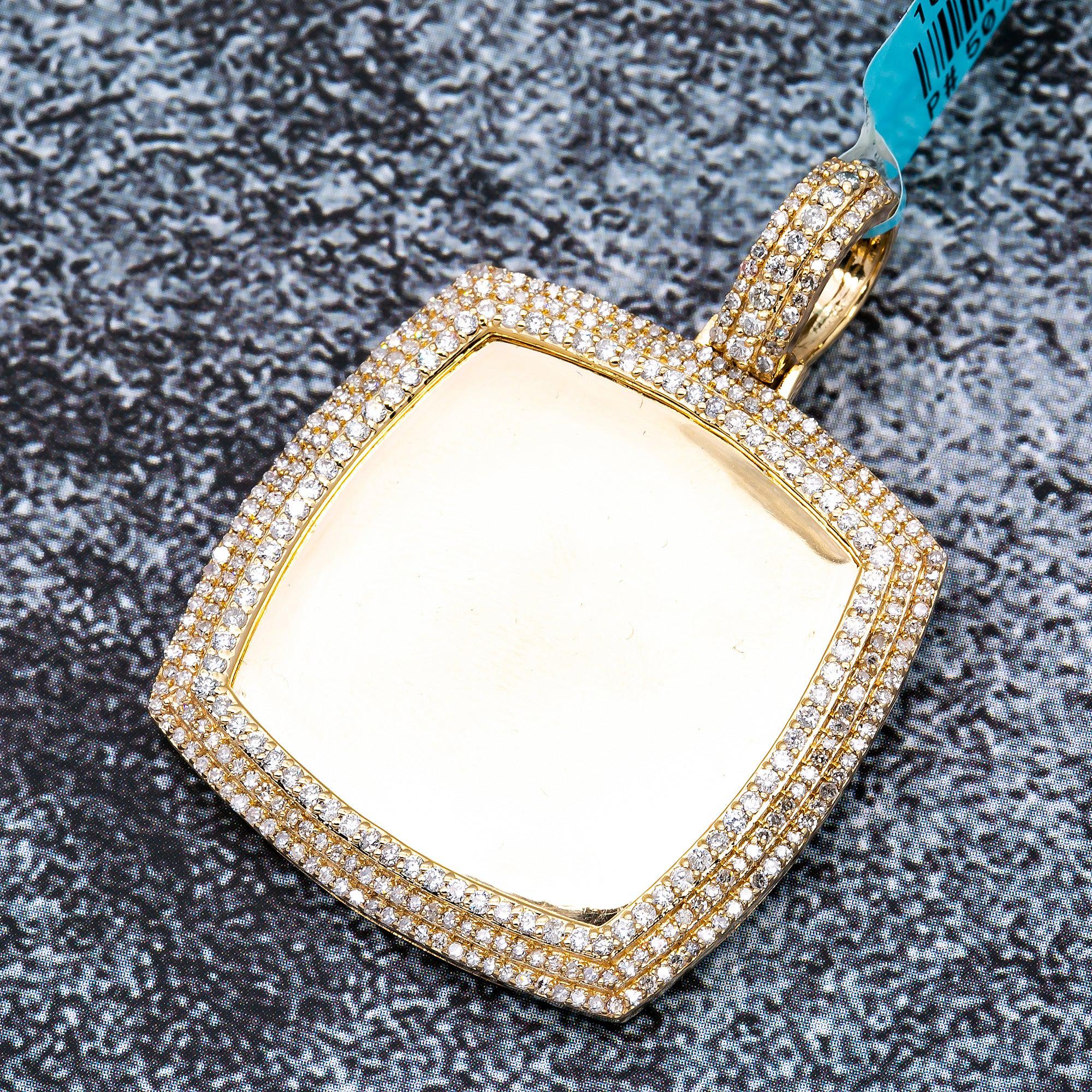 DIAMOND SQUARE PICTURE PENDANT WITH 1.57CT DIAMONDS