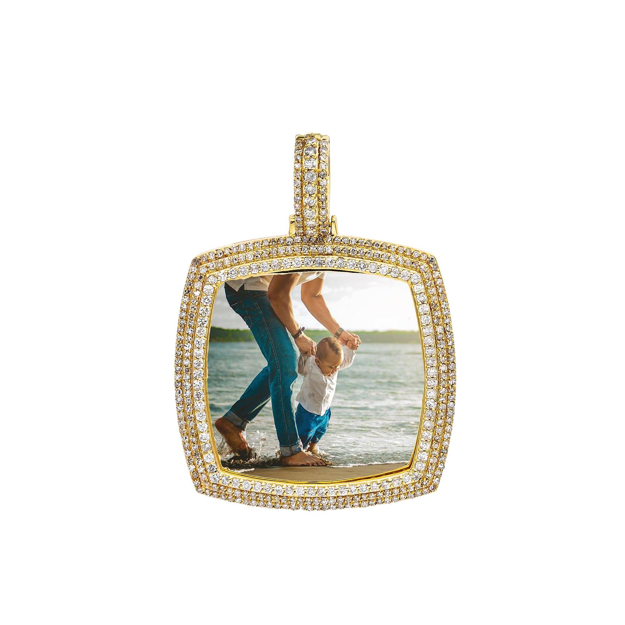 DIAMOND SQUARE PICTURE PENDANT WITH 1.57CT DIAMONDS
