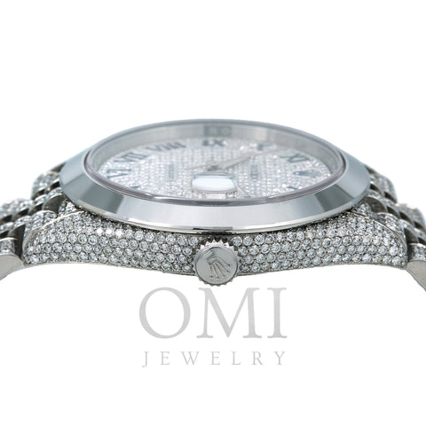Rolex Datejust 126300 41MM Silver Diamond Dial With Diamond Stainless Steel Jubilee Bracelet