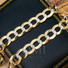 14K Yellow Gold 11.35mm Open Link Dia Cut Cuban Chain Available In Sizes 18"-26"